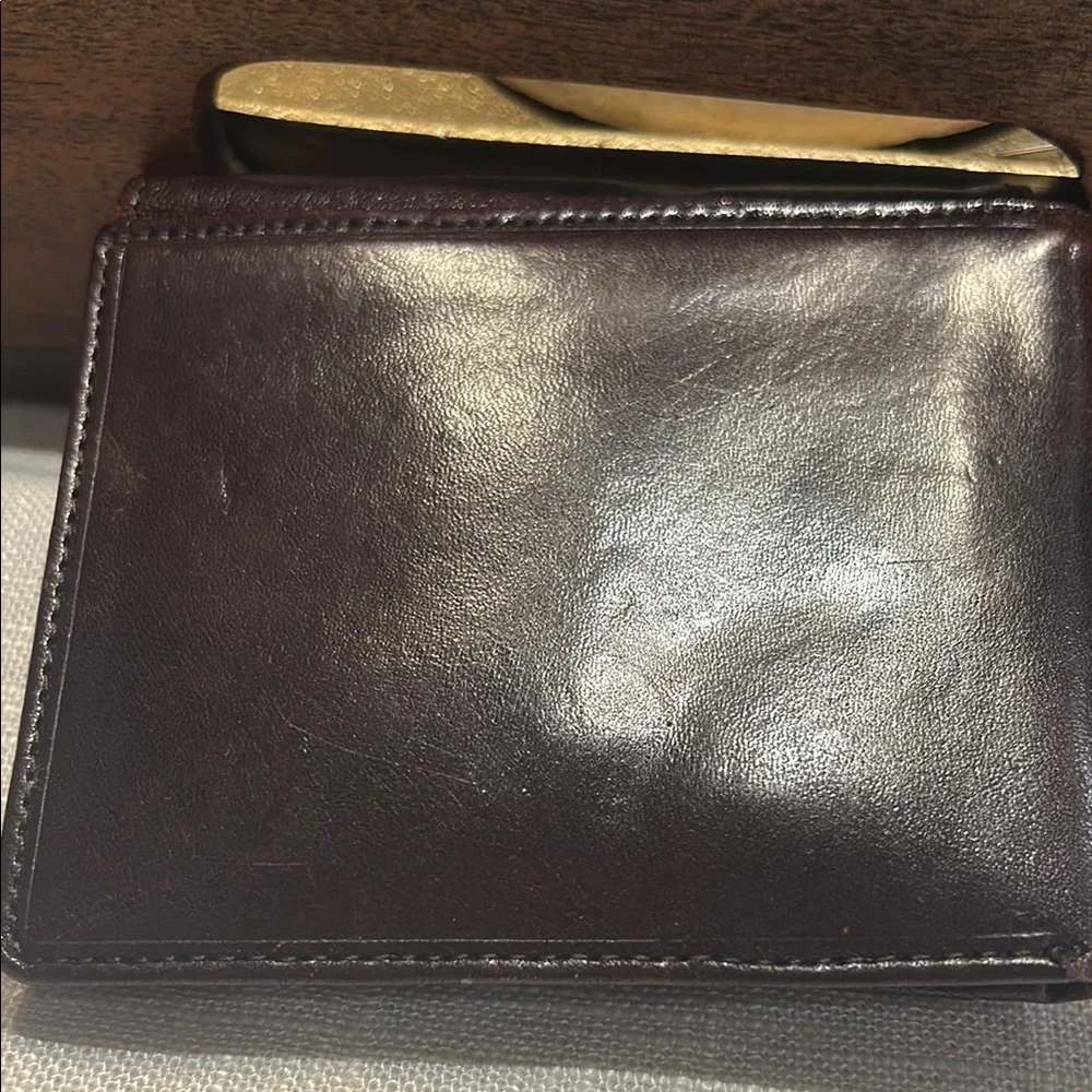 Vera Pelle Genuine Leather Wallet - Brown